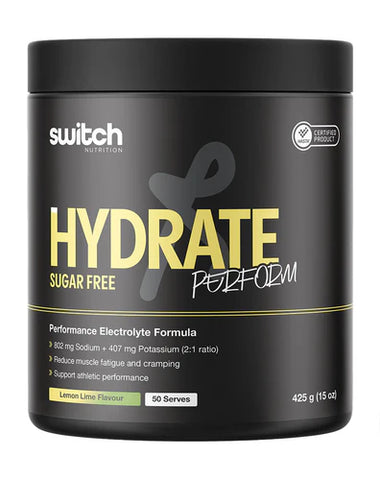 Switch Nutrition - Hydrate Perform Sugar Free 50 Serves